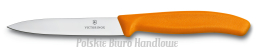 Victorinox 6.7706.L119 Nóż pikutek do obierania warzyw i wykrajania (pomarańczowy)  sześć kolorów, ostrze 10 cm, gładkie, czubek ostry
