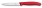 Victorinox 6.7731 Nóż pikutek do obierania warzyw i wykrajania (czerwony)  sześć kolorów, ostrze 10 cm, ząbkowane, czubek ostry