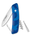 Szwajcarski scyzoryk SWIZA D01 (C01) LIVOR BLUE 1 line, corkscrew, Swiss knife 95 mm KNI.0010.2030 w kartoniku
