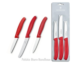 Szwajcarski zestaw noży kuchennych (3 szt) red 6.7111.3 Victorinox