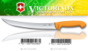 Victorinox 5.8435.22 SWIBO Nóż rzeźniczy, ostrze 22 cm gładkie, zakrzywione, czubek ostry, WENGER code # 2.035.022.000