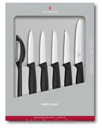Szwajcarski zestaw 6 noży kuchennych Victorinox 6.7113.6G w pudełku prezentowym GIFT BOX