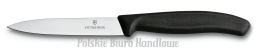 Victorinox 6.7703 Nóż pikutek do obierania warzyw i wykrajania (czarny)  sześć kolorów, ostrze 10 cm, gładkie, czubek ostry
