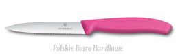 Victorinox 6.7736.L5 Nóż pikutek do obierania warzyw i wykrajania (różowy)  sześć kolorów, ostrze 10 cm, ząbkowane, czubek ostry