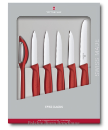 Szwajcarski zestaw 6 noży kuchennych Victorinox 6.7111.6G w pudełku prezentowym GIFT BOX
