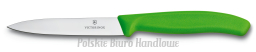 Victorinox 6.7706.L114 Nóż pikutek do obierania warzyw i wykrajania (zielony)  sześć kolorów, ostrze 10 cm, gładkie, czubek ostry