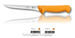 Victorinox 5.8409.13 Swibo WENGER Nóż trybownik, ostrze 13 cm, proste, gładkie, giętkie, uchwyt żółty