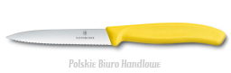 Victorinox 6.7736.L8 Nóż pikutek do obierania warzyw i wykrajania (żółty)  sześć kolorów, ostrze 10 cm, ząbkowane, czubek ostry